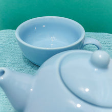 Load image into Gallery viewer, Turquoise Single Teapot and Cup Set
