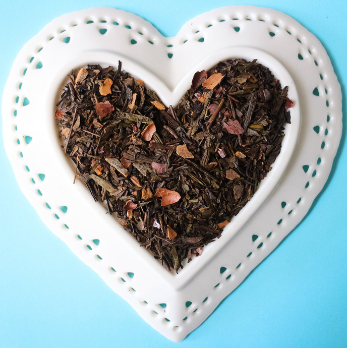 Chocolate Perfection Pie Hojicha Tea | Tea Amo Loose Leaf Tea