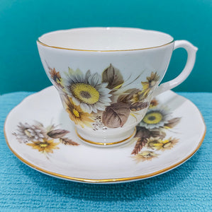 Vintage Teacup - Sunflower